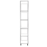 16" Wide Tall Pantry Cabinet - (White Cabinet Boxes - Thermofoil Doors) 24 D