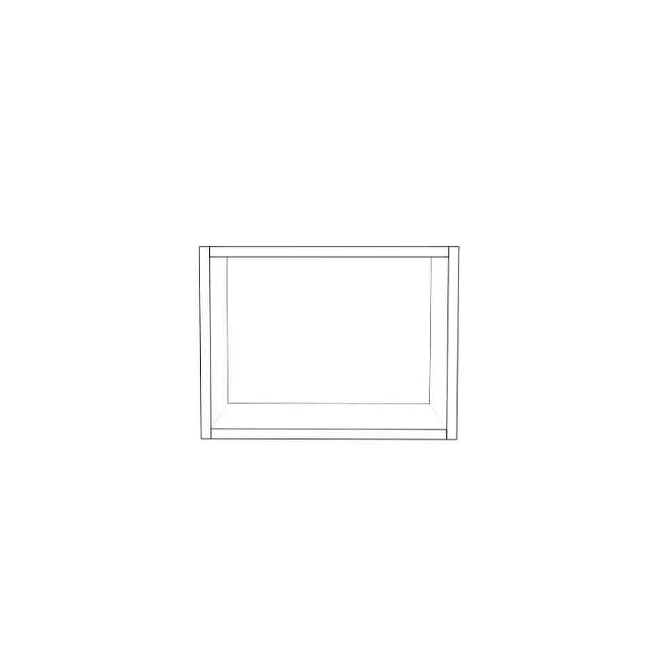 16" Wide x 12" High Wall Cabinet - (White Cabinet Boxes - Thermofoil Doors)