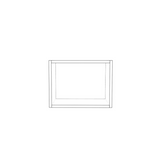 16" Wide x 12" High Wall Cabinet - (White Cabinet Boxes - Thermofoil Doors)