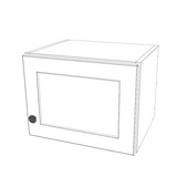 16" Wide x 12" High Wall Cabinet - (White Cabinet Boxes - Thermofoil Doors)