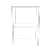 16" Wide x 24" High Wall Cabinet - (White Cabinet Boxes - Thermofoil Doors)