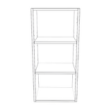 16" Wide x 34" High Wall Cabinet - (White Cabinet Boxes - Thermofoil Doors)