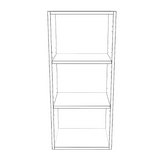 16" Wide x 36" High Wall Cabinet - (White Cabinet Boxes - Thermofoil Doors)