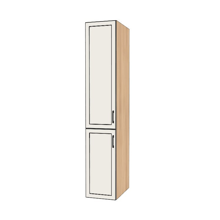 16" Wide Tall Pantry Cabinet - (Ply Wood Boxes - Painted Doors) 24 D