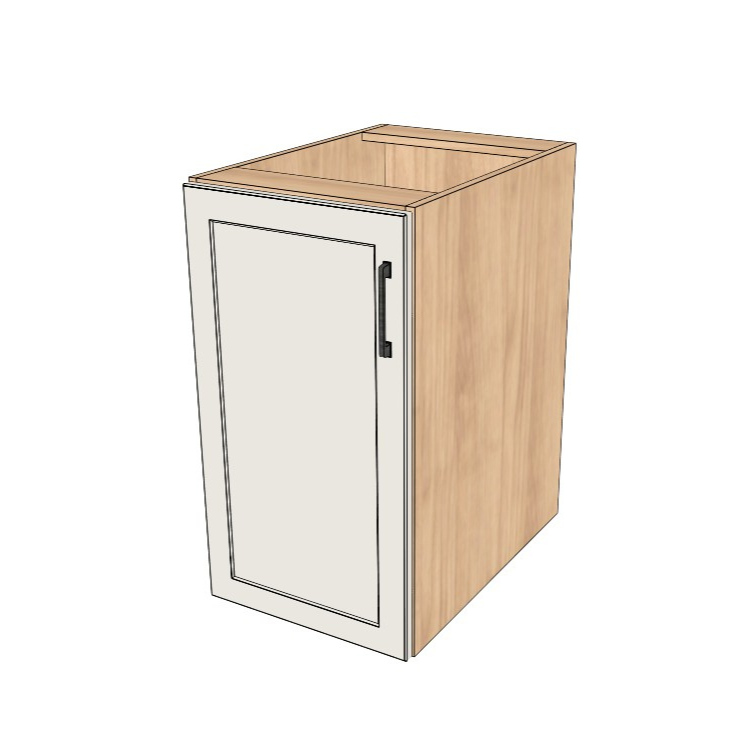 17" Wide Base Cabinet - (Ply Wood Boxes - Painted Doors)