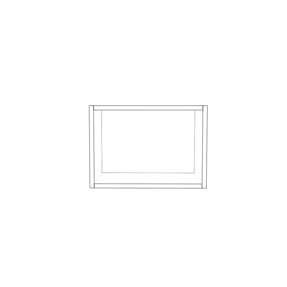 17" Wide x 12" High Wall Cabinet - (White Cabinet Boxes - Thermofoil Doors)