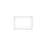 17" Wide x 12" High Wall Cabinet - (White Cabinet Boxes - Thermofoil Doors)