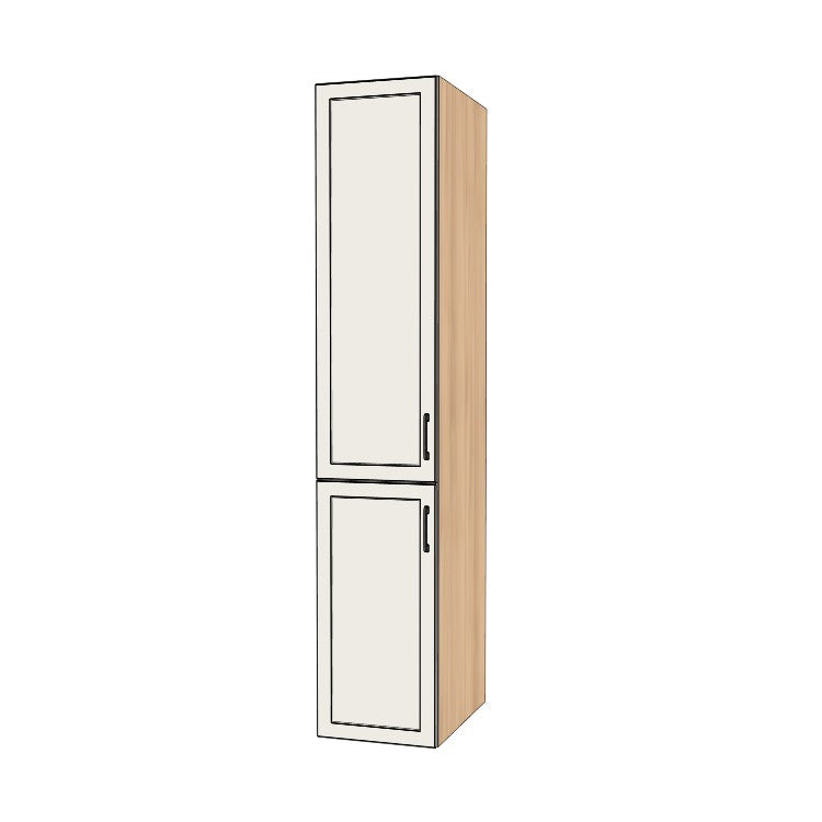 17" Wide Tall Pantry Cabinet - (Ply Wood Boxes - Painted Doors) 24 D