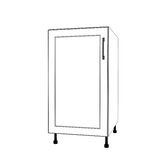 18" Wide Base Cabinet - (White Cabinet Boxes - Thermofoil Doors)