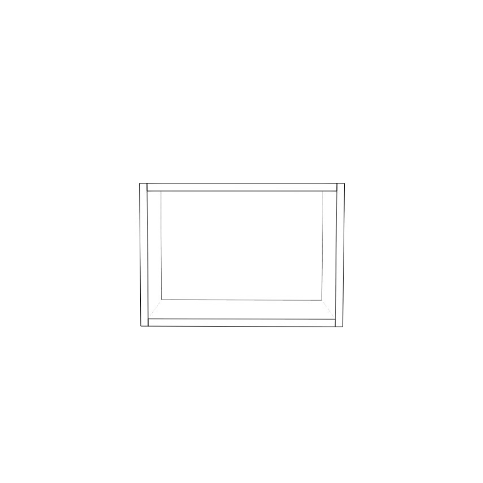 18" Wide x 12" High Wall Cabinet - (White Cabinet Boxes - Thermofoil Doors)