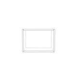 18" Wide x 12" High Wall Cabinet - (White Cabinet Boxes - Thermofoil Doors)