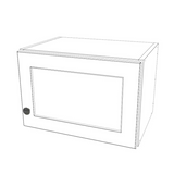 18" Wide x 12" High Wall Cabinet - (White Cabinet Boxes - Thermofoil Doors)