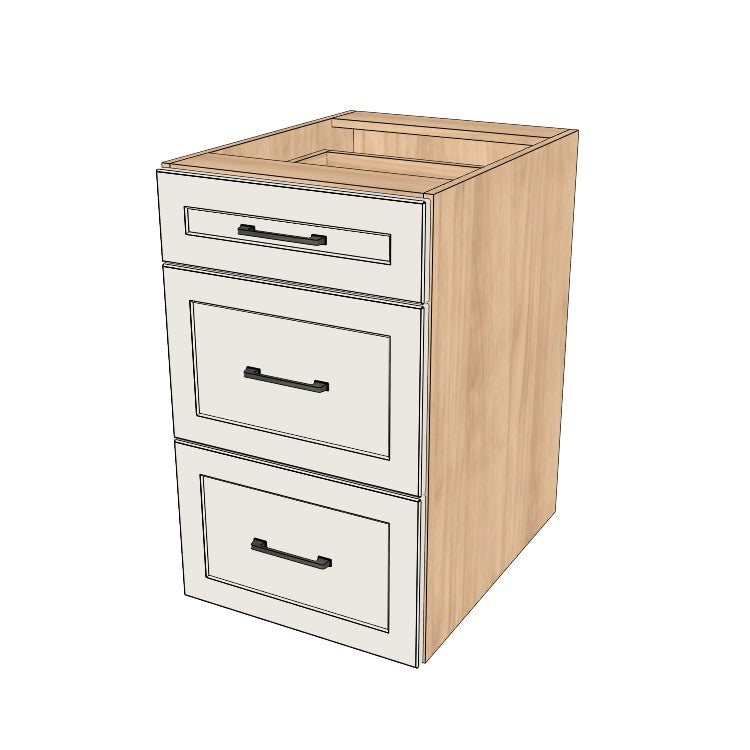 19" Wide Drawer Cabinet - (Ply Wood Boxes - Thermofoil Doors)