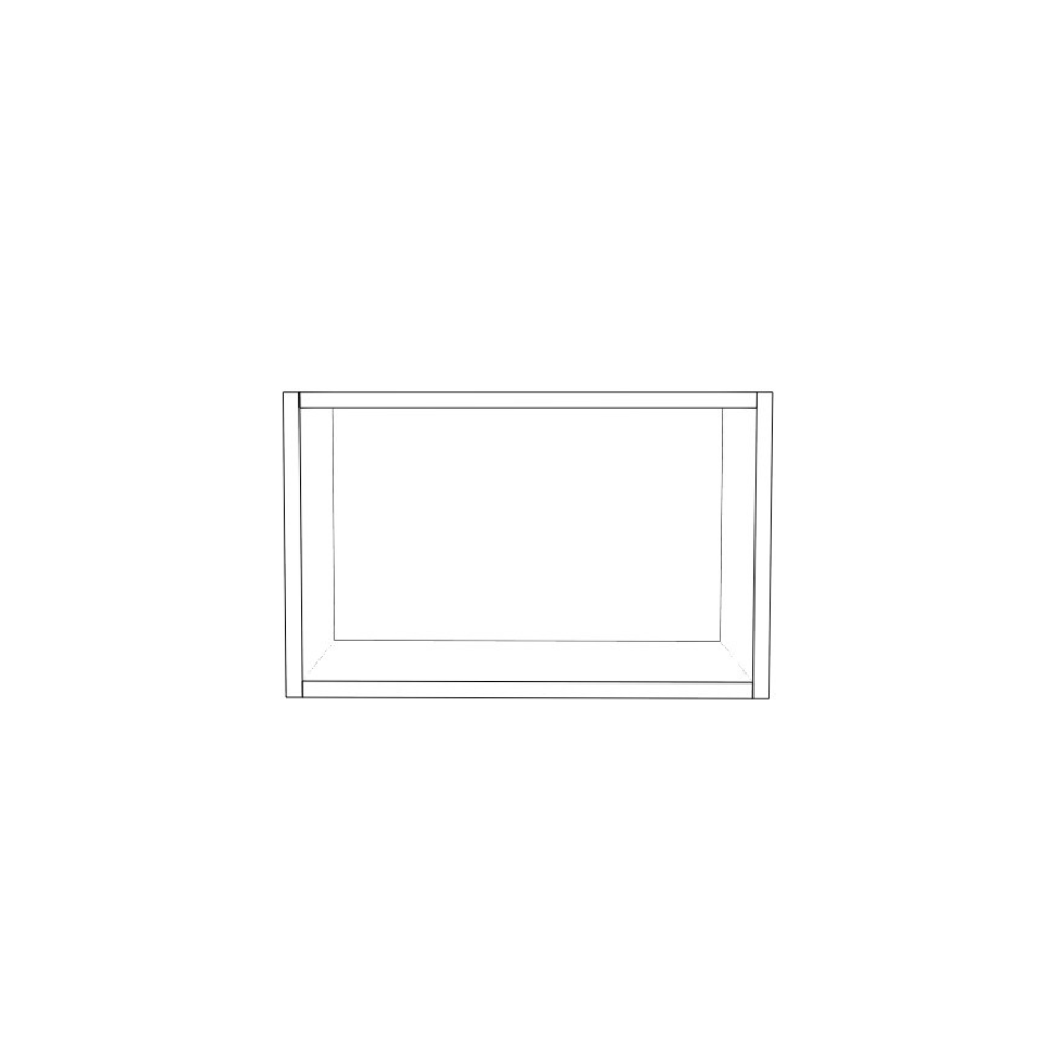 19" Wide x 12" High Wall Cabinet - (White Cabinet Boxes - Thermofoil Doors)