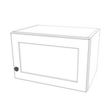 19" Wide x 12" High Wall Cabinet - (White Cabinet Boxes - Thermofoil Doors)