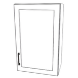 19" Wide x 30" High Wall Cabinet - (White Cabinet Boxes - Thermofoil Doors)