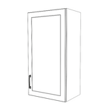19" Wide x 36" High Wall Cabinet - (White Cabinet Boxes - Thermofoil Doors)
