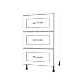 20" Wide Drawer Cabinet - (White Cabinet Boxes - Painted Doors)