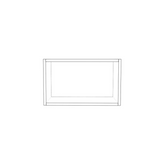 20" Wide x 12" High Wall Cabinet - (White Melamine Cabinet Boxes - Painted Doors)