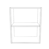 20" Wide x 24" High Wall Cabinet - (White Cabinet Boxes - Thermofoil Doors)