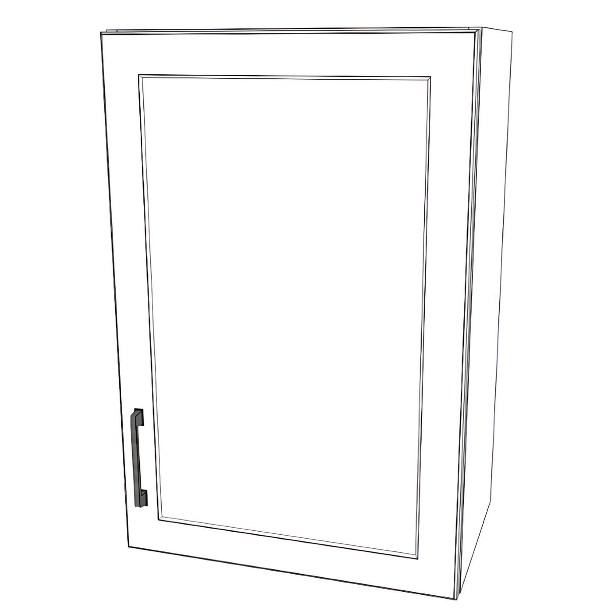 20" Wide x 30" High Wall Cabinet - (White Cabinet Boxes - Painted Doors)