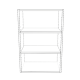 20" Wide x 30" High Wall Cabinet - (White Cabinet Boxes - Painted Doors)