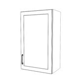 20" Wide x 34" High Wall Cabinet - (White Cabinet Boxes - Thermofoil Doors)