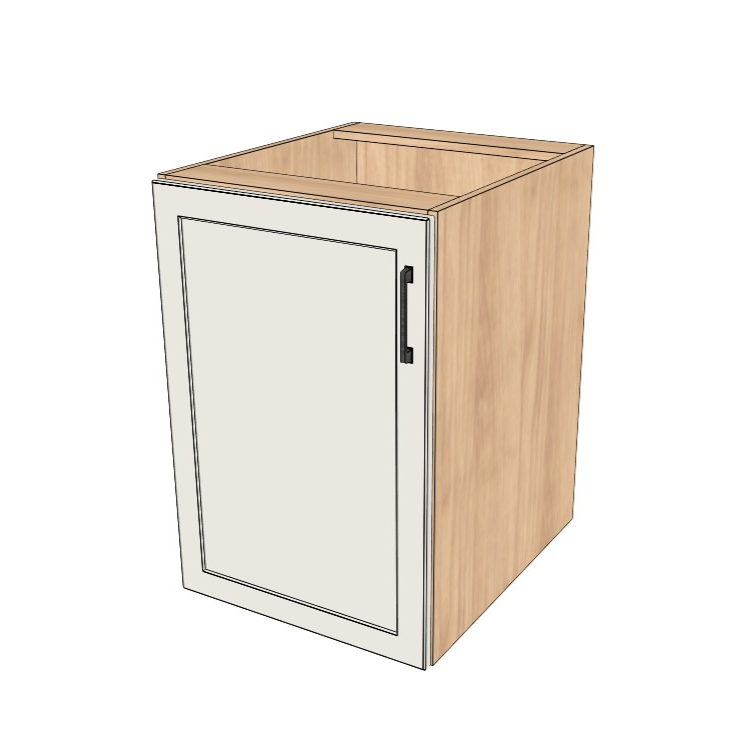 21" Wide Base Cabinet - (Ply Wood Boxes - Painted Doors)
