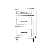 21" Wide Drawer Cabinet - (White Cabinet Boxes - Painted Doors)