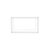 21" Wide x 12" High Wall Cabinet - (White Cabinet Boxes - Thermofoil Doors)