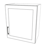 21" Wide x 24" High Wall Cabinet - (White Cabinet Boxes - Painted Doors)