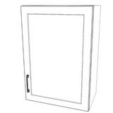 21" Wide x 30" High Wall Cabinet - (White Cabinet Boxes - Thermofoil Doors)