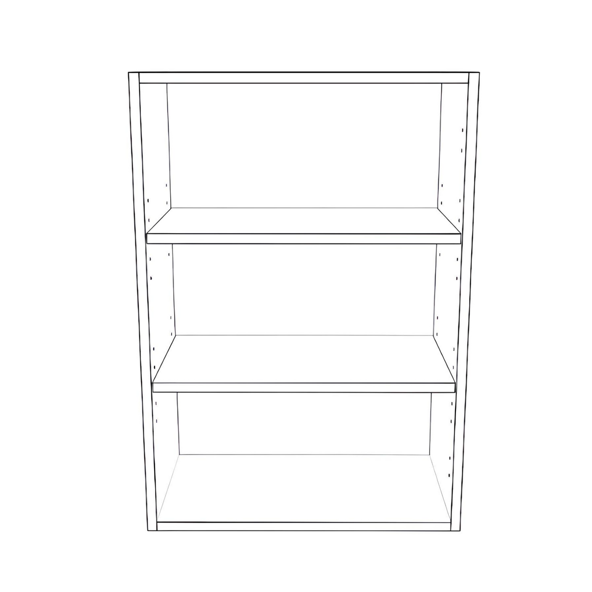 21" Wide x 30" High Wall Cabinet - (White Cabinet Boxes - Thermofoil Doors)