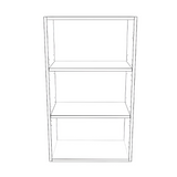 21" Wide x 36" High Wall Cabinet - (White Cabinet Boxes - Thermofoil Doors)