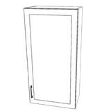 21" Wide x 42" High Wall Cabinet - (White Cabinet Boxes - Thermofoil Doors)