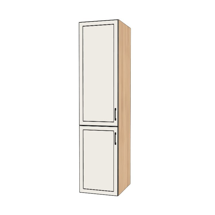 21" Wide Tall Pantry Cabinet - (Ply Wood Boxes - Painted Doors) 24 D