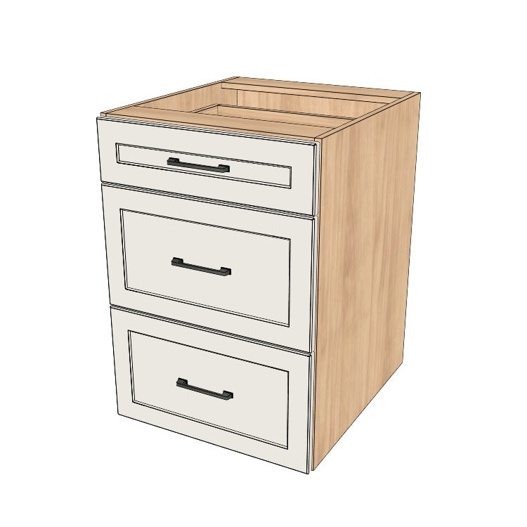 22" Wide Drawer Cabinet - (Ply Wood Boxes - Thermofoil Doors)