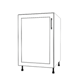 22" Wide Base Cabinet - (White Cabinet Boxes - Thermofoil Doors)