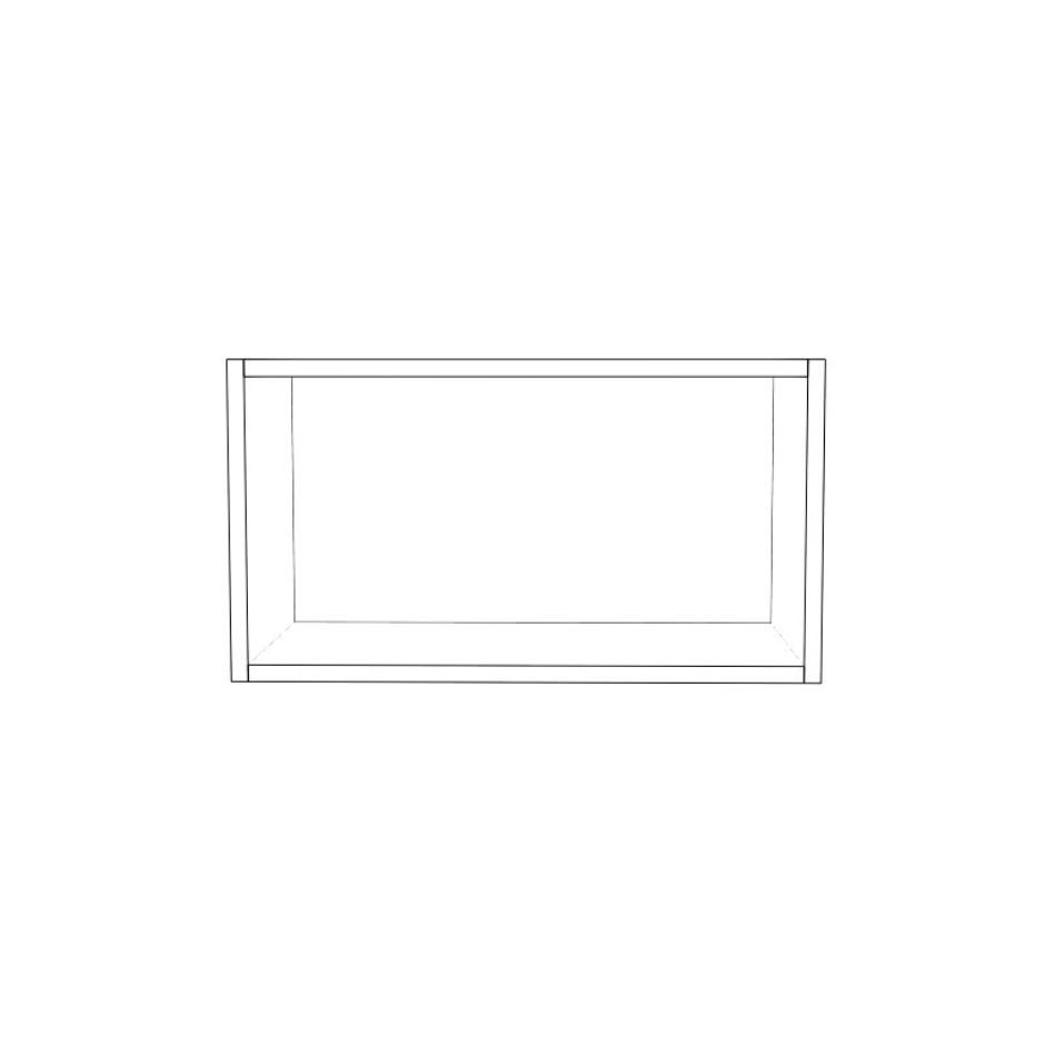22" Wide x 12" High Wall Cabinet - (White Cabinet Boxes - Thermofoil Doors)