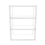 22" Wide x 30" High Wall Cabinet - (White Cabinet Boxes - Thermofoil Doors)