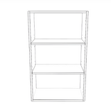 22" Wide x 36" High Wall Cabinet - (White Cabinet Boxes - Thermofoil Doors)