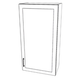 22" Wide x 42" High Wall Cabinet - (White Cabinet Boxes - Thermofoil Doors)