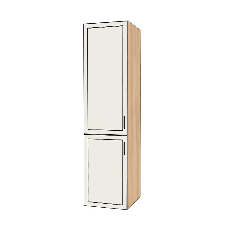 22" Wide Tall Pantry Cabinet - (Ply Wood Boxes - Painted Doors) 24 D