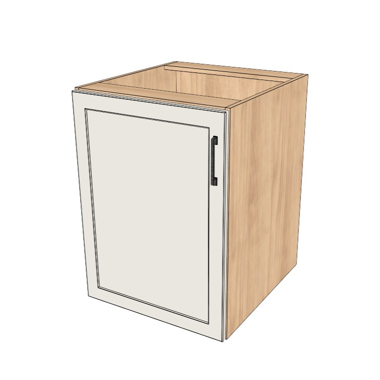 23" Wide Base Cabinet - (Ply Wood Boxes - Painted Doors)