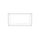 23" Wide x 12" High Wall Cabinet - (White Cabinet Boxes - Thermofoil Doors)
