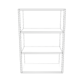 23" Wide x 34" High Wall Cabinet - (White Cabinet Boxes - Thermofoil Doors)