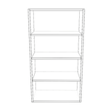 23" Wide x 42" High Wall Cabinet - (White Cabinet Boxes - Thermofoil Doors)