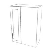24" Wide 34" High Blind Corner Wall Cabinet - Door on Right/Left Side - (White Cabinet Boxes - Thermofoil Doors)