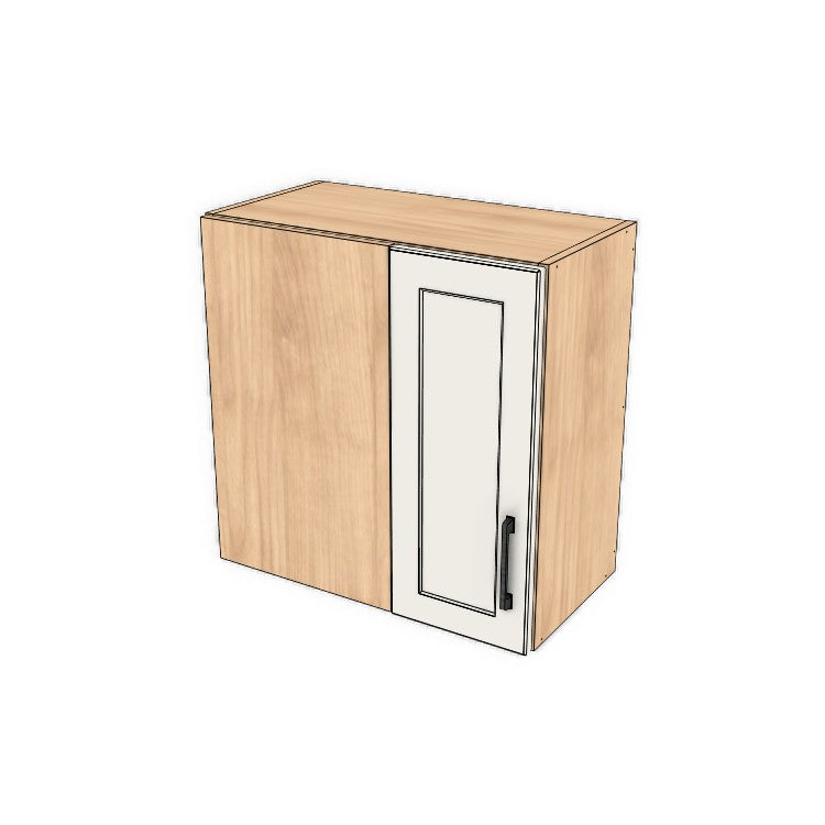 24" Wide 24" High Blind Corner Wall Cabinet - Door on Right/Left Side - (Ply Wood Boxes - Painted Doors)