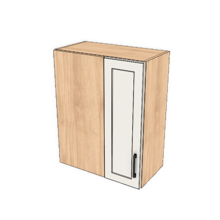 24" Wide 30" High Blind Corner Wall Cabinet - Door on Right/Left Side - (Ply Wood Boxes - Painted Doors)